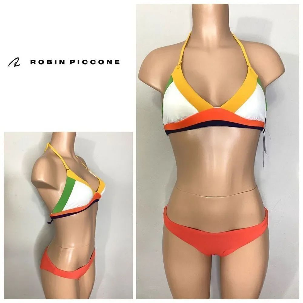 New. Robin Piccone color block bikini. S-top/M-bottom. Retails $178